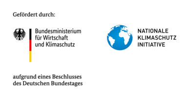 Das Förderlogo des BMWK und der Nationalen Klimaschutz Initiative